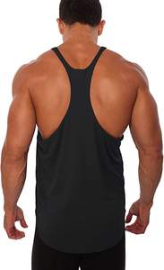 Débardeur de gymnastique personnalisé de haute qualité pour hommes, gilet souple à col en Y, entraînement décontracté, style musculaire, singulet avec logo personnalisé - Product Image 5