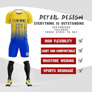 Tenue de football par sublimation avec accessoires, maillot de football personnalisé, uniforme de football, téléchargé par Dress Sports - Product Image 4