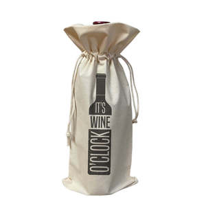 It's <b>Wine</b> O'clock Design Winery Tote <b>Bags</b> Perfect Gift for <b>Wine</b> Lovers - Product Image 2