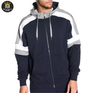 Venta al por mayor de alta calidad barato personalizado OEM diseño sudaderas con capucha hombres 100% algodón por encargo cremallera hombres sudaderas con capucha - Product Image 6