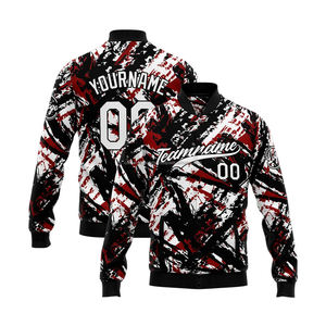 Chaqueta Varsity Personalizada Inspirada en el Estilo Urbano MCACVJ-238, Cuello Alto, Decoración Bordada, Logotipo Frontal, 100% Lana, para Hombre - Product Image 1