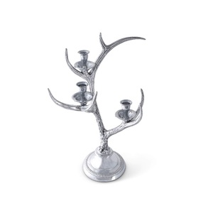 Boda y decoración del hogar Vela de metal decorativa Soporte votivo Soporte de vela grabado a mano - Product Image 4