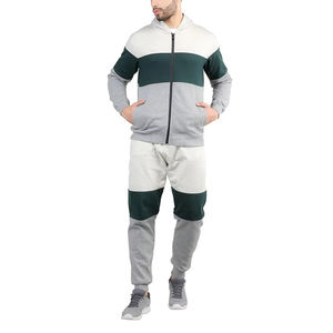 Chándales deportivos de alta calidad para hombres Nueva llegada Diseño de cremallera Transpirable Color liso Ropa de entrenamiento al aire libre para correr Invierno - Product Image 2