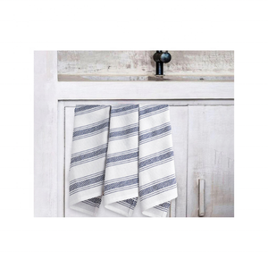 Essuie-tout Faits à la Main 100% Coton Brodé 20x30 Pouces 145 GSM Séchage Rapide Léger Stiped Durable Lavable En Machine - Product Image 1