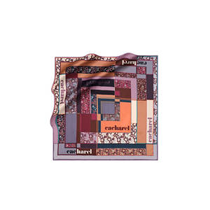 Geometric Patterned <b>Square</b> <b>Scarf</b> 90x90 Polyester Twill - Product Image 1