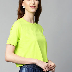 Camisetas Cortas Holgadas de Verano para Mujer, Camisetas Básicas Informales de Manga Corta con Bolsillos, Camiseta Corta para Mujer - Product Image 2