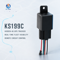 Traceur GPS 4G KS199C avec coupure de carburant à distance, antivol, relais caché, localisateur de voiture en temps réel GPS BeiDou LBS pour moto