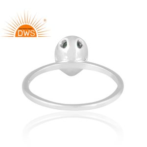 Tendance Design 925 argent naturel vert fraise Quartz bague en pierres précieuses bijoux personnalisés pour les femmes cadeau pour elle - Product Image 2