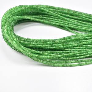 Tsavorite naturelle lisse Rondelle perles 2-2.5mm perles de pierres précieuses en vrac pour la fabrication de bijoux collier Bracelet bijoux à bricoler soi-même fournitures - Product Image 5