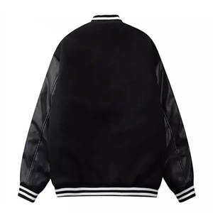 Chaquetas Versity de talla grande para hombre, venta al por mayor, chaquetas Varsiti en blanco, logotipo personalizado, letra lisa, chaqueta universitaria para hombre - Product Image 6