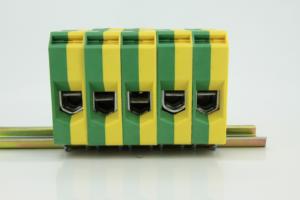 Din Rail nền tảng khối thiết bị đầu cuối uslkg50 ô tô vít khối thiết bị đầu cuối Brass & PC Chất liệu nylon Trái Đất khối thiết bị đầu cuối - Product Image 6