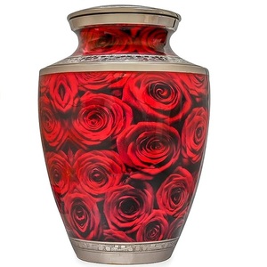 Urnas de Metal de diseño moderno con cenizas esmaltadas verdes, urna de cremación funeraria conmemorativa para adultos, hombres, mujeres, cenizas, cenizas humanas - Product Image 5