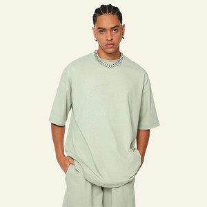 เสื้อยืดแขนสั้นพิมพ์ลายสกรีนผ้าฝ้ายแท้ขนาดใหญ่โอเวอร์ไซส์ - Product Image 5