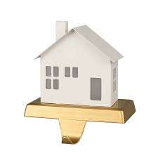 <b>Christmas</b> <b>Stocking</b> <b>Holder</b> Galvanized Metal House Rustic Farmhouse - Product Image 5