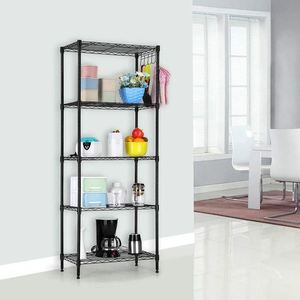 Vintage black metal <b>storage</b> shelving <b>rack</b> bulk quantity for home hotels and restaurant <b>kitchen</b> living room made in india 2023 - Product Image 2