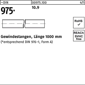 Tige filetée DIN 975 M22 X 1000mm Grade 10.9 1 pièce - Product Image 1