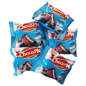 Marshmallow điền đường Wafer Túi 324 gam/hộp Nâu ngon tráng sô cô la PN khay bánh kẹo trứng Bánh quy mềm số lượng lớn - Product Image 5