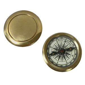Handmade <b>Vintage</b> Brass Pocket <b>Compass</b> for Nautical Activities Desk Table Gift for Birthday Christmas Anniversary Pointer Dial - Product Image 3