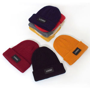 High Quality Adult Colorful <b>Waterproof</b> 100% Cotton Winter <b>Beanie</b> Cap Wholesale Custom Logo Sublimation Printed Unisex Sports - Product Image 4