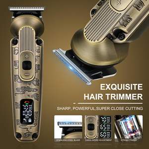 Kit de Afeitadora Eléctrica Inalámbrica para Hombre, Afeitadora de Láminas y Recortadora de Barba, Afeitadora Rotatoria de Repuesto, Resistente al Agua IPX7, para Afeitar la Cabeza - Product Image 3