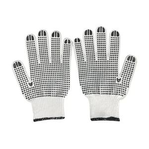 Guantes DE SEGURIDAD DE CUERO antivibración de impacto personalizados Guante de mecánico de construcción de petróleo y gas de rescate antideslizante punteado - Product Image 3