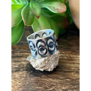 Alex Sanchez Romantic Classic <b>Adjustable</b> Silver <b>Ring</b> Size 7 Rose Gold Rhodium Plated Claw Inlay Elegant Number Perfect Gift - Product Image 3