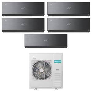 Climatiseur Energy Pro X Black Hisense penta split 9000+9000+9000+9000+9000 btu inverter Wifi en A++ R32 5AMW125U4RTA - Product Image 1