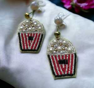 Boucles d'oreilles perlées de Style traditionnel femmes élégantes pierres naturelles perle goujons d'inspiration orientale Midi Clips bijoux de fête - Product Image 3