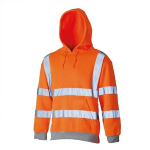 Custom Hi Vis Reflective Custom Work Hoodie High Visibility Safety Hoodie Long Sleeve Workwear Hoodie - Product Image 1