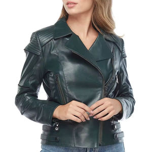 Chaqueta de cuero genuino para mujer que se adapta a cualquier tendencia de moda que ofrece comodidad y estilo de calidad para los looks de todos los días - Product Image 4