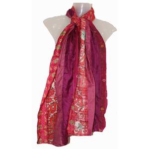 Wholesale Lots of Indian Silk Sari Saree Vintage Digital Print Scarves Chiffon Neck <b>Wraps</b> and Scarf <b>Head</b> Stole Viscose Fabric - Product Image 5