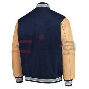Personnalisé haute qualité automne Baseball Varsity veste Slim Fit avec col montant hiver mode toile porter dernière conception - Product Image 3