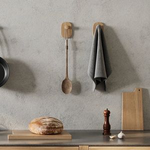 Walnut Wood Wall Mounted Piano <b>Coat</b> Rack Flip Down Wooden Wall <b>Hook</b> Rack - Product Image 6