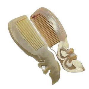 Peigne en corne de buffle pour cheveux Peigne en corne entièrement naturel pour cheveux avec la meilleure qualité Grossiste Offre Spéciale - Product Image 2