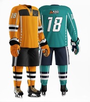 Camisetas de Hockey sobre Hielo Premium para Hombre - 100% Poliéster, Impresión Personalizada con Logotipo Frontal, Tejido Transpirable, Servicio OEM para Clubes de EE. UU.