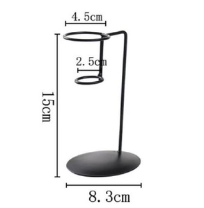 ที่ใส่ไอศกรีมแบบเหล็กทำจากโลหะสีดำขัดเงาเหมาะสำหรับงานปาร์ตี้และงานแต่งงานในร้านค้า - Product Image 3