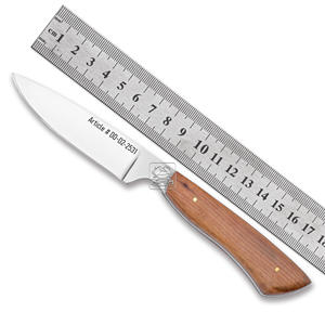 Couteau de poche EDC fait à la main en acier D2 personnalisé avec manche G10 gaine en cuir gaufré palissandre exotique DD-D2-2529 os/corne - Product Image 6