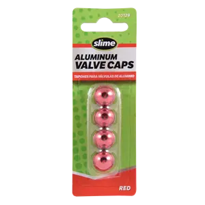 Capuchons et adaptateurs de valves de pneus en aluminium anodisé rouge - Product Image 1