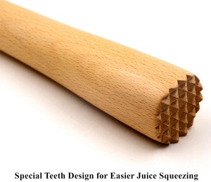 DIVRIS Wood Cocktail Muddler Handmade Eco-Friendly Durable Modern <b>Bar</b> <b>Tool</b> for Mixologist - Product Image 3