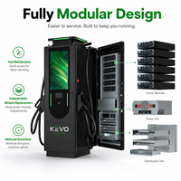 Station de recharge rapide pour véhicules électriques KEVO Smart Flexible Power Allocation DC, modulaire, double connecteur CCS2 GBT, 120 kW, 180 kW