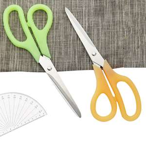 Ciseaux de couture pointus en acier inoxydable allemand de 8 "ciseaux de broderie ciseaux spécifiques au bureau poignée en plastique de haute qualité - Product Image 5