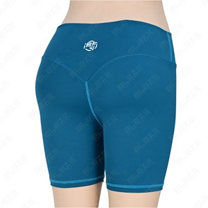 กางเกงขาสั้นเอวสูงดันทรงไร้รอยต่อสำหรับผู้หญิงกางเกงขาสั้นออกกำลังกายยกก้นพร้อมเข็มขัดตกแต่ง - Product Image 5