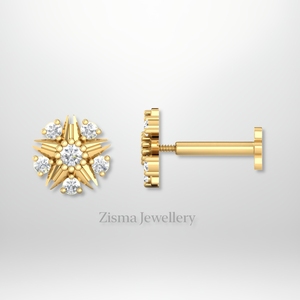 Luxury <b>Handmade</b> Diamond Stud <b>Earrings</b> 14K 18K Solid Gold VVS DEF Real Lab Grown and Natural Diamonds IGI GIA Certified Wholesale - Product Image 6