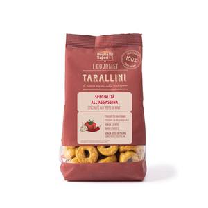 Puglia Sapori Made Italy Tarallini Traditional <b>Crunchy</b> Salty Snack Gourmet Assassina Flavour 200g Tender <b>Wheat</b> Flour White Wine - Product Image 1