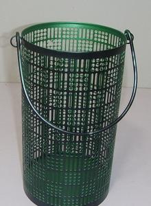 Wholesale Decorative Hollow-Out Metal Lanterns <b>Large</b> Cylinder Iron Pillar Candle Holder Indoor Garden Hanging Lantern withHandle - Product Image 5