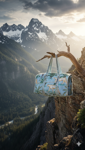 กระเป๋าผ้าฝ้ายทำมือจากอินเดีย เป็นมิตรกับสิ่งแวดล้อม แบบควิลท์ น้ำหนักเบา พกพาสะดวก บุด้วยผ้าแคนวาส ความจุขนาดใหญ่ ทนทาน ใช้สะพายไหล่ได้ - Product Image 2