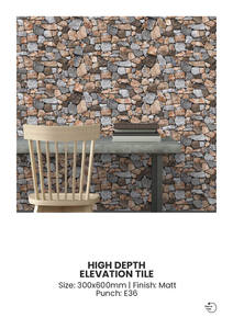 Azulejos de Porcelana para Paredes Exteriores de 300x600 mm, Fachada Contemporánea - Product Image 4