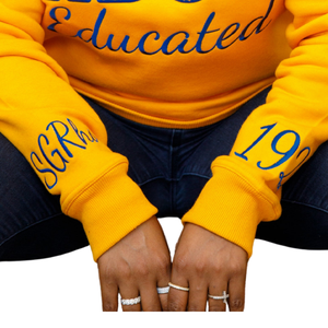HBCU SGRho Chenille Sweatshirt Doux Premium Coton Crewneck Broderie Sigma Gamma Rho Sorority Apparel pour Femmes Instruites - Product Image 4