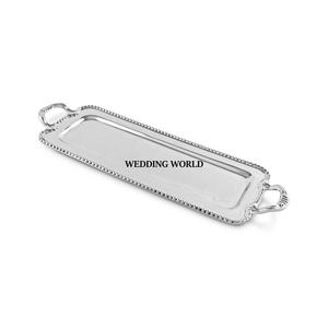 Bandeja decorativa de lujo para Chocolate de acero inoxidable, bandeja de Chocolate chapada en plata, bandeja de Chocolate nueva y elegante clásica - Product Image 1