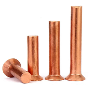 Remache Sólido de Cabeza Plana Avellanada de Cobre DIN 661 M2-M8 con Certificación ISO 9001 - Product Image 1